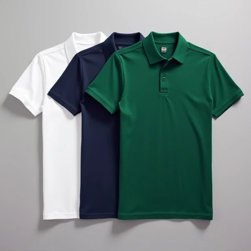 Flat lay of polo T-shirts with contrast tipping on collar and sleeves, navy, grey, and black colorways - premium branded polo manufacturer in India.